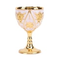 thumbnail image 2 of COPA DE VINO COPA DE PROXENETA CON PATRÓ DE FLORES EN LIBER RETRO DE 30 ML COPA DE VINO DE ALEACION DE ZINC PARA FIETADA BAS, 2 of 7