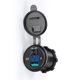 thumbnail image 2 of Auto Barco Motocicleta Impermeable Puerto Usb Dual Led Pantalla Digital Adaptador De Cargador Usb Con Interruptor De Voltímetro,18W 12-24V Sweethay VI008657-01, 2 of 6