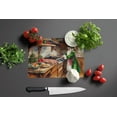 thumbnail image 3 of Cookies with Santa Claus Father Christmas Glass Cutting Board Large 12 in x 15 in, 3 of 5
