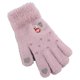 thumbnail image 4 of Guantes de felpa gruesos y cálidos con patrón de muñeco de nieve de invierno, guantes de fibras acrílicas para adolescentes, azul, 4 of 5
