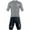 Grey, variant on Zol Cycling Jersey and Bib Kit (XSmall, Orange)