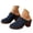 Blue, variant on Womens Summer Sandals Cutout Block Heel Slip-On Clogs Casual Fashion Flower Embroidery Closed Toe Holiday Slippers