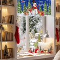 thumbnail image 3 of Valances for Windows Winter Snowman Rod Pocket Cafe Window Treatments Valance Curtains for Kitchen Bathroom Laundry Basement Windows 54"x18", 3 of 7