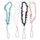thumbnail image 1 of 4 unids creativo piedra cuentas de cordones lanyard teléfono colgando encanto anti-perdido cadena de cámara, 1 of 5