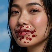 Vitamasques Cherry Vegan Collagen Lip Mask, Moisturize & Plump , One Patch
