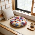 thumbnail image 4 of Shipiny Comfortable Round Seat Cushion for Dining Chair Office Chair Student Chair, 15.8x15.8 Inches, Flax Material Breathable Pad for Living Room Bedroom Kitchen Outdoor Use, B, 4 of 6