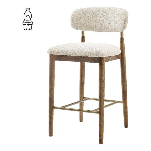 NPD Furniture Verna Fabric Counter Stool in Palladian Beige