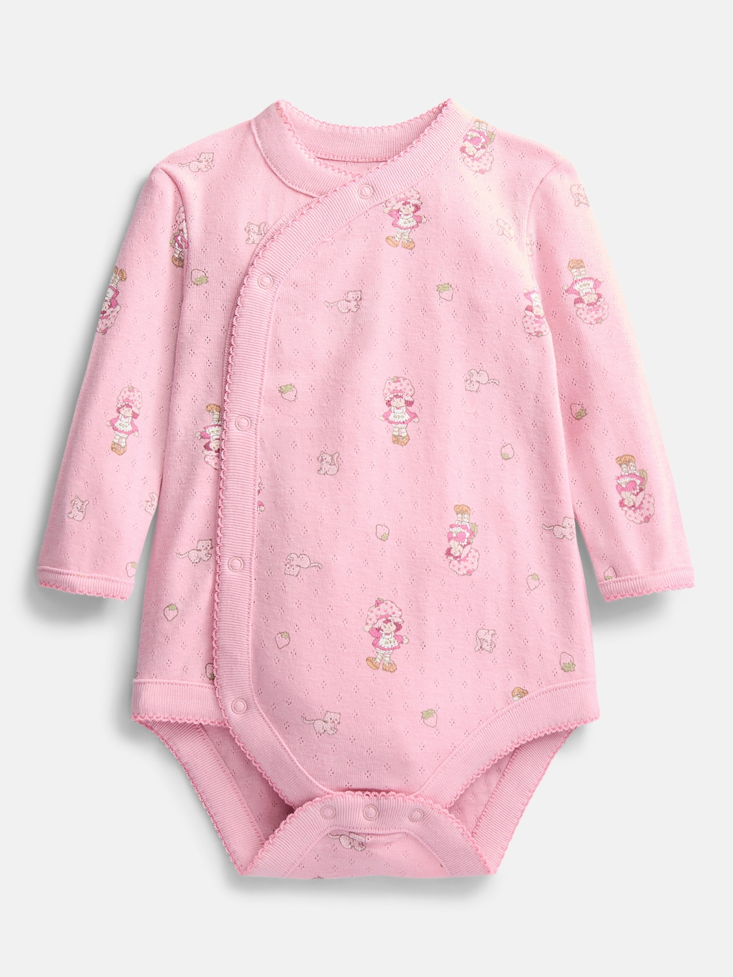 Strawberry Shortcake Unisex Baby Allover Print Take Me Home Layette Outfit Set, 4-Piece, Sizes Preemie-6/9M
