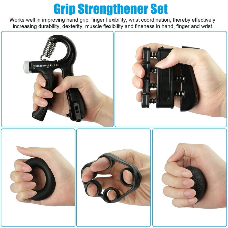 Hand Grip Strengthener, TSV Hand Squeezer Exerciser Adjustable
