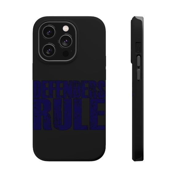 DistinctInk Tough Case for Apple iPhone 15 PRO (6.1" Screen), Compatible with MagSafe Charging - Defenders Rule