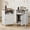 White, variant on Nalone Home Nightstand, Bedside End Tables Night Stand with Charging Station and Storage Shelves, Modern Wood Side Table for Bedroom and Living Room, Black