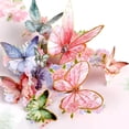 thumbnail image 5 of PTSPLLMY Birthday Card, Gold-Edged Butterfly Waltz Pop Up Card, 5x7 - 3D Greeting Card with Note Card & Envelope for Birthday, Anniversary, Thank You, Thanksgiving, Christmas, Get Well, Thinking o, 5 of 8
