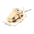 thumbnail image 2 of unbranded Dorados Para Bolsas Con De Lengüeta Tuck Lock Ideal Para Manualidades, 2 of 6