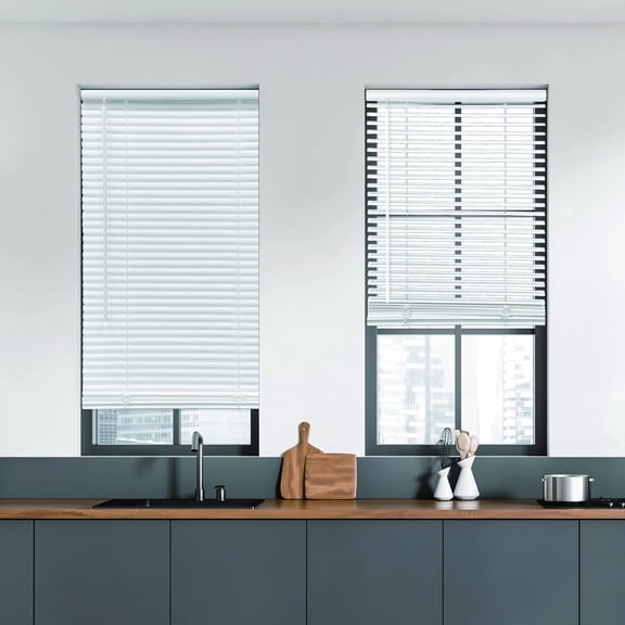 Pre-Owned Mainstays 1 in. Cordless, Room Darkening Mini Blind, White 42" W x 64"L