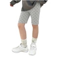 thumbnail image 3 of Tranfacy Toddler Girls 2-13 Years Summer Shorts Stretchy Slim Mid Length Half Pants, 3 of 5