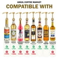 thumbnail image 2 of Gold Coffee Syrup Pump, 6 Pack, for 750ml/25.4 oz Syrup Bottle, Gold Pumps for Coffee Syrup Bottle, compatible with Torani, DaVinci, Jordans Skinny and other Syrups Bottles, 2 of 5