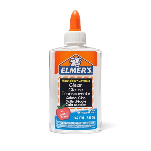 Pegamento transparente lavable para escuela Elmer's 147 ml, paquete de 8