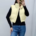 thumbnail image 4 of Shiyifa Veste Courte à Col Montant avec Fermeture Éclair pour Femmes, 4 of 7