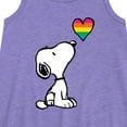 thumbnail image 2 of Peanuts - Snoopy Rainbow Heart - Toddler & Youth Girls A-line Dress, 2 of 5