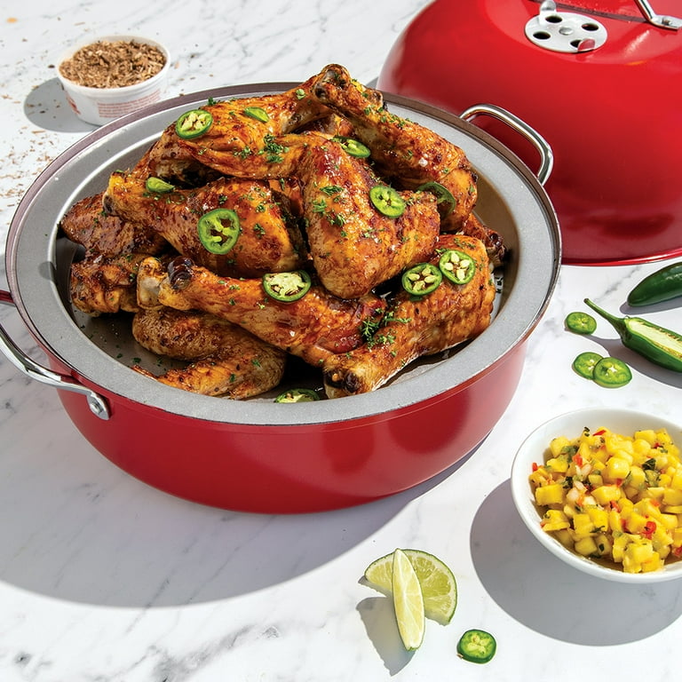 Nordic Ware Kettle Smoker with Grill and Drip Pan - Walmart.com