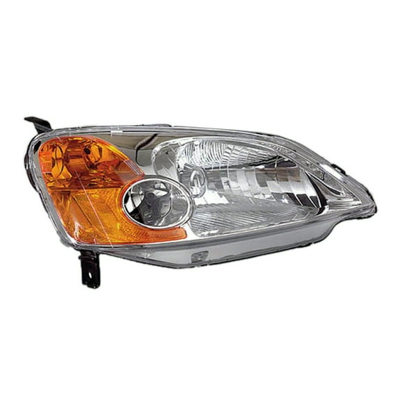 KAI New Economy Replacement Passenger Side Headlight Lens And Housing, Fits 2001-2003 Honda Civic Sedan