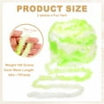 thumbnail image 2 of Uxcell Fur Yarn, Soft Plush Fluffy Chunky Polyester Faux Fur Eyelash Yarn for Crocheting Hand Knitting Blanket Hats Crafting Green, 2 of 5