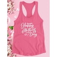 thumbnail image 3 of Mother's Day White  Racerback Tank Women -Image by Shutterstock, Female Small, 3 of 4