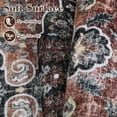 thumbnail image 4 of Hasoo 8' x 10' Area Rug for Living Room Boho Vintage Rug Non Slip Throw Rugs Floral Bedroom Rug, Brown, 4 of 6