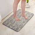 thumbnail image 2 of sruoe Bath Mat Rugs, Bath Mats for Bathroom Floor, Extra Absorbent Quick Dry Bathroom Mats, Washable Bath Rugs and Mats, Bath Carpet for Shower, Polyester, Gray, 2 of 6