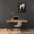 thumbnail image 4 of Rubens, Peter Paul 19x24 Black Modern Framed Museum Art Print Titled - San Agustin entre Cristo y la Virgen, 4 of 5