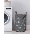 thumbnail image 3 of Floral Laundry Bag, Spring Petals Inspirational Branches Mother Nature Japanese Botany, Hamper Basket with Handles Drawstring Closure for Laundromats, 13" x 19", Pale Peach Vermilion, by Ambesonne, 3 of 4