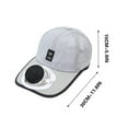 thumbnail image 5 of CXALSSY Powered Fan Hat for Men & Women - Wide Brim Sun Hat with Dual USB/Solar Powered Fans, UPF 50+ Outdoor Fishing Hat, Adjustable Cooling Hat for Hiking Gardening, 5 of 5