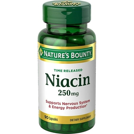Nature's Bounty Niacin 250 mg, 90 Time Release