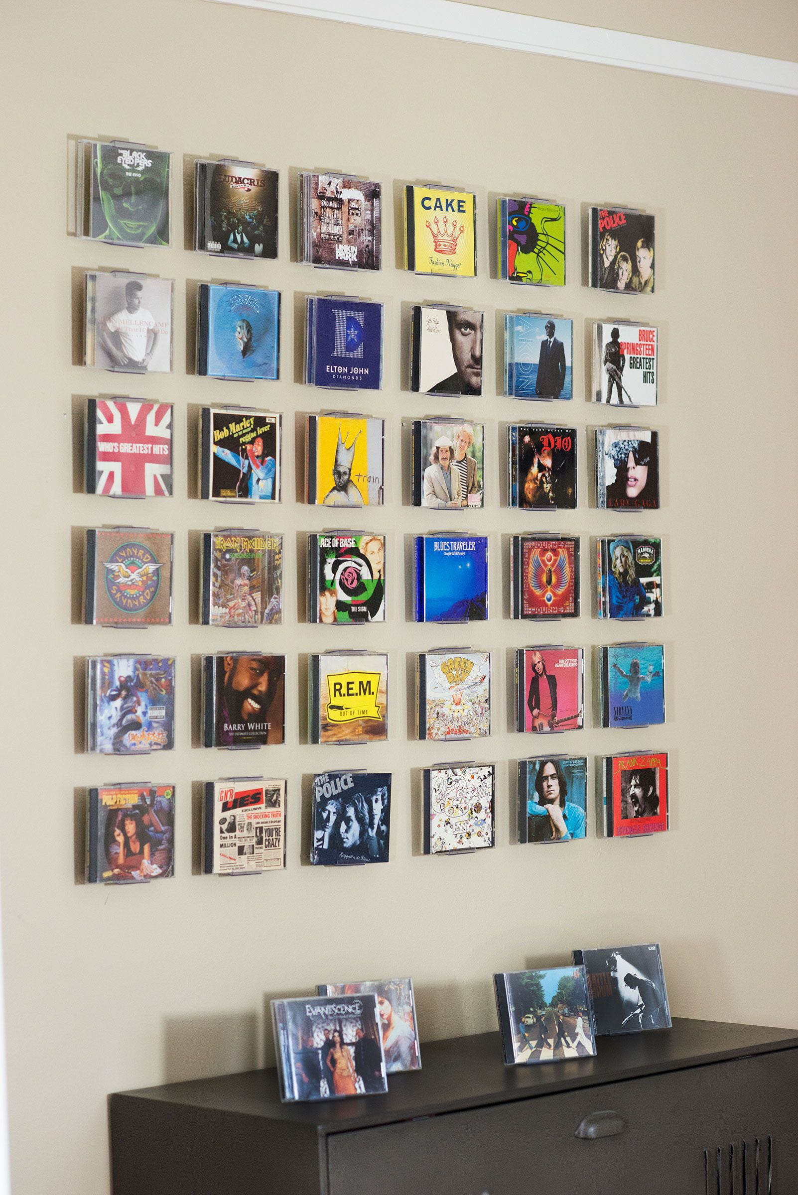 CollectorMount CD Mount Wall Frame Display and Shelf Stand, Invisible and Adjustable, 1 Pack