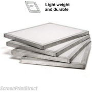 طباعة الشاشة إطار طباعة إطار الألومنيوم المباشر 20 × 24 155 Count White Mesh - 4 Pack - تعدادات شبكة مختلفة - شاشة حرير ممدودة مسبقًا لمجموعة طباعة الشاشة