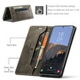 thumbnail image 4 of for Galaxy S23 Wallet Case PU Leather Flip Book Style Folio Strong Magnetic Closure RFID Blocking Protective Cover Credit Card Holder Kickstand Function Men for Samsung Galaxy S23 6.1", Coffee, 4 of 10