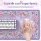 thumbnail image 4 of Mouse Pad iCasso - Alfombrilla de escritorio (tamaño grande, 90 x 40 cm), diseño floral, color morado, 4 of 7