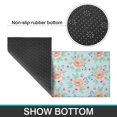 thumbnail image 6 of Pioneer Flower Floral Print Pattern Kitchen Rugs Sets Of 2, Anti Fatigue Non Slip Washable Floor Mats for Kitchen Sink Laundry, 17X30 Inch + 17X47 Inch, 6 of 6