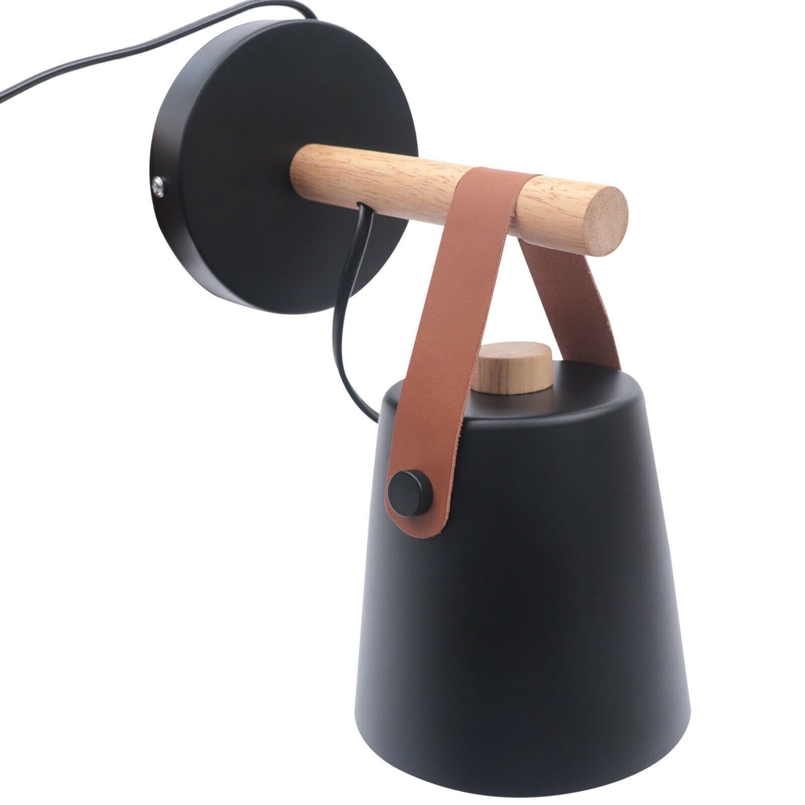 Oukaning Plug in Wall Sconces Wall Lamp for Bedroom Entryway Wall Mounted Light E27