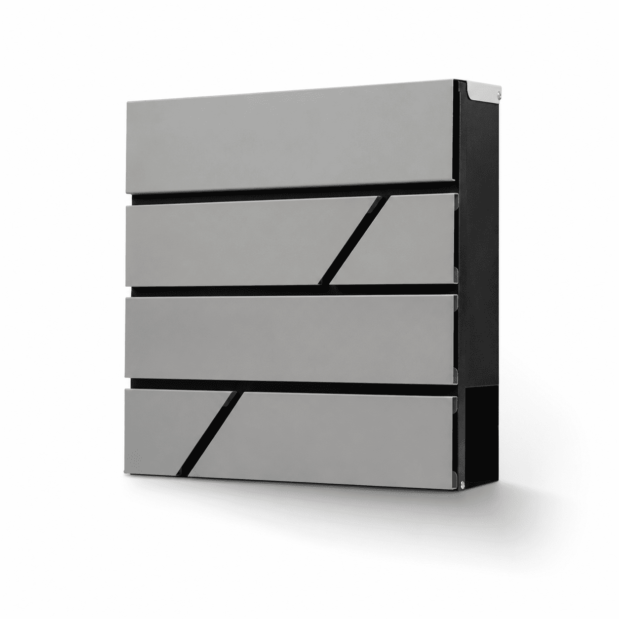 Mailbox Wall Mount Large Capacity Locking For Outside Galvanized Steel Cover And Rust-proof Metal Box Withspaper Holder 14.6 x14.6