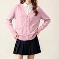 thumbnail image 2 of Girls Cardigan Sweater 2026 Fall Winter Kids School Uniforms Cotton Button Down Toddler Sweaters Tops Warm Jacket Fashion Outfits, 2 of 7