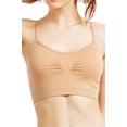 thumbnail image 4 of Women's Seamless Sports Bra with Removable Pads, One Size, 6-Pack (Black/Beige/White), 4 of 4