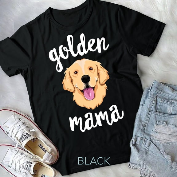 Golden Retriever Mama T-Shirt for Women Mother Dog Pet Gift Unisex T-shirt
