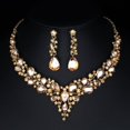 thumbnail image 1 of Conjunto de collar, pendientes y joyería para mujer - Champán brillar Electrónica, 1 of 5
