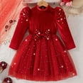 thumbnail image 5 of 2025 Girls Essentials Dresses Velvet With Star Moon Elegant Party Gown Fashion Dress, 5 of 9