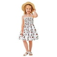 thumbnail image 3 of Little Girl Dresses Sleeveless Beach Dresses Cartoon Printed Princess Dress Clothes Flowy Beach Dress,Size 2 Years-3 Years, 3 of 9