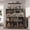 Grey, variant on Bingirl Three - Drawer Microwave Cabinet: Double - Sided Modern Kitchen Furniture with Drawers and Doors, Grey Multi - Door Microwave Stand