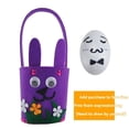 thumbnail image 6 of CoreLiving Small yet Charming Felt Easter Basket with Handle - Ideal for Intimate Egg Hunts & Delightful Gift Wrapping for All Your Easter Celebrations, 6 of 6