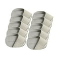 thumbnail image 3 of Fundas para cabezas de golf kusrkot Protector ligero portátil PU Gris Grande, 3 of 8