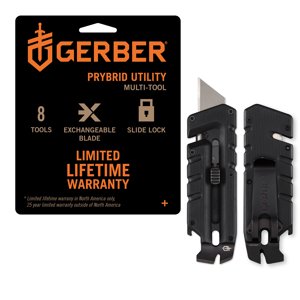 Gerber Prybrid Multi-Tool, Stainless Steel, Black